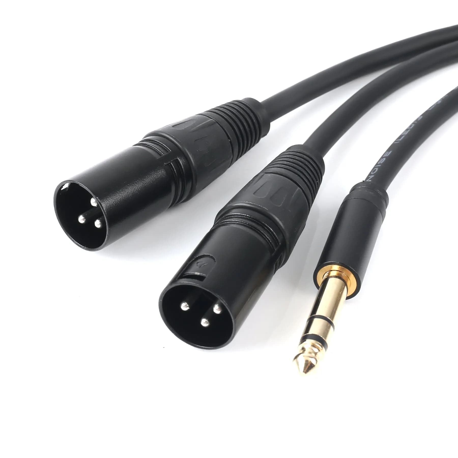 SiYear 6.35mm TRS Male to Dual XLR Male Microphone Adapter Cable 1.5M | Stereo Unbalanced Audio Converter - main product image
