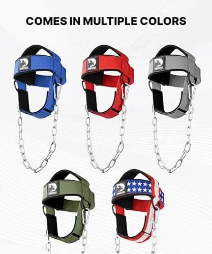 DMoose Fitness Neck Harness with Steel Chain & Padding | 4.5cm (1.77in) Thick, 76cm (30in) Chain thumbnail 7