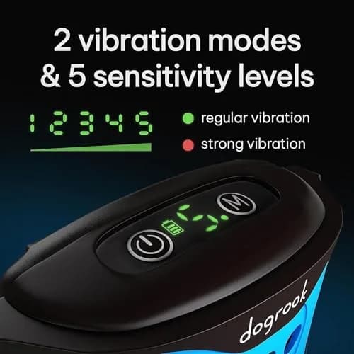 DogRook Humane Rechargeable Bark Collar for Dogs | 11-110lb, 9-22in Neck, Waterproof, Vibration & Beep thumbnail 5