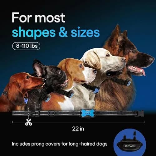 DogRook Humane Rechargeable Bark Collar for Dogs | 11-110lb, 9-22in Neck, Waterproof, Vibration & Beep thumbnail 7