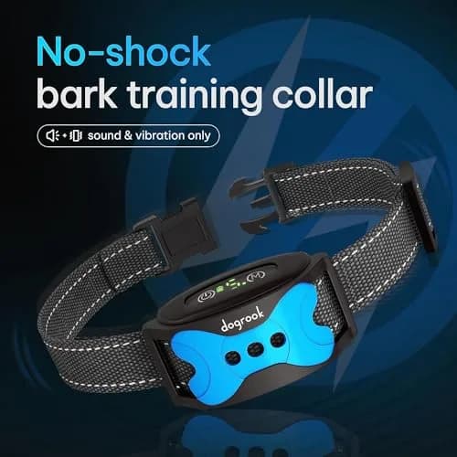 DogRook Humane Rechargeable Bark Collar for Dogs | 11-110lb, 9-22in Neck, Waterproof, Vibration & Beep thumbnail 3