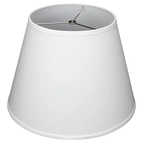 FenchelShades.com White Lampshade 11" Top Diameter x 18" Bottom Diameter x 13" Slant Height | Handmade in USA thumbnail 1