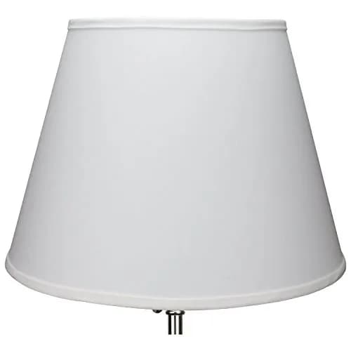 FenchelShades.com White Lampshade 11" Top Diameter x 18" Bottom Diameter x 13" Slant Height | Handmade in USA thumbnail 2