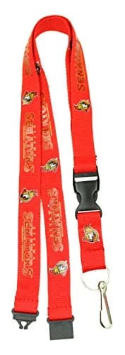 aminco NHL Ottawa Senators Team Color Lanyard, 22-inches, Red | Authentic Team Logo with Breakaway Tab thumbnail 1