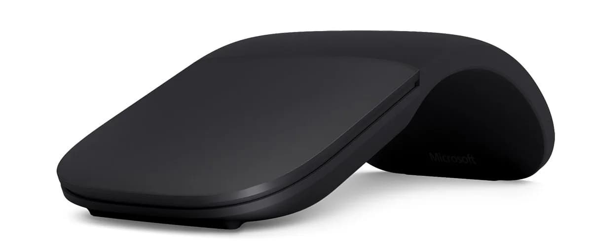 Microsoft Arc Mouse - Black | Sleek, Ergonomic, Ultra-Slim Bluetooth Mouse for PC/Laptop/Desktop - main product image