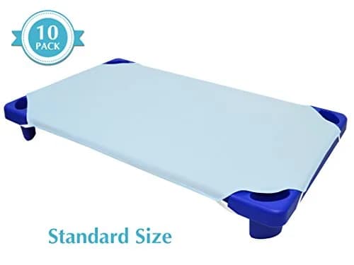 American Baby Company 10 Piece Cot Sheets 23" x 51" | Soft & Breathable Cotton Percale for Daycare thumbnail 4