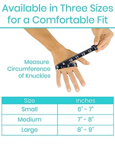 Vive Fingerless Compression Gloves for Arthritis - Textured Grip Men, Women | Support & Mobility thumbnail 5