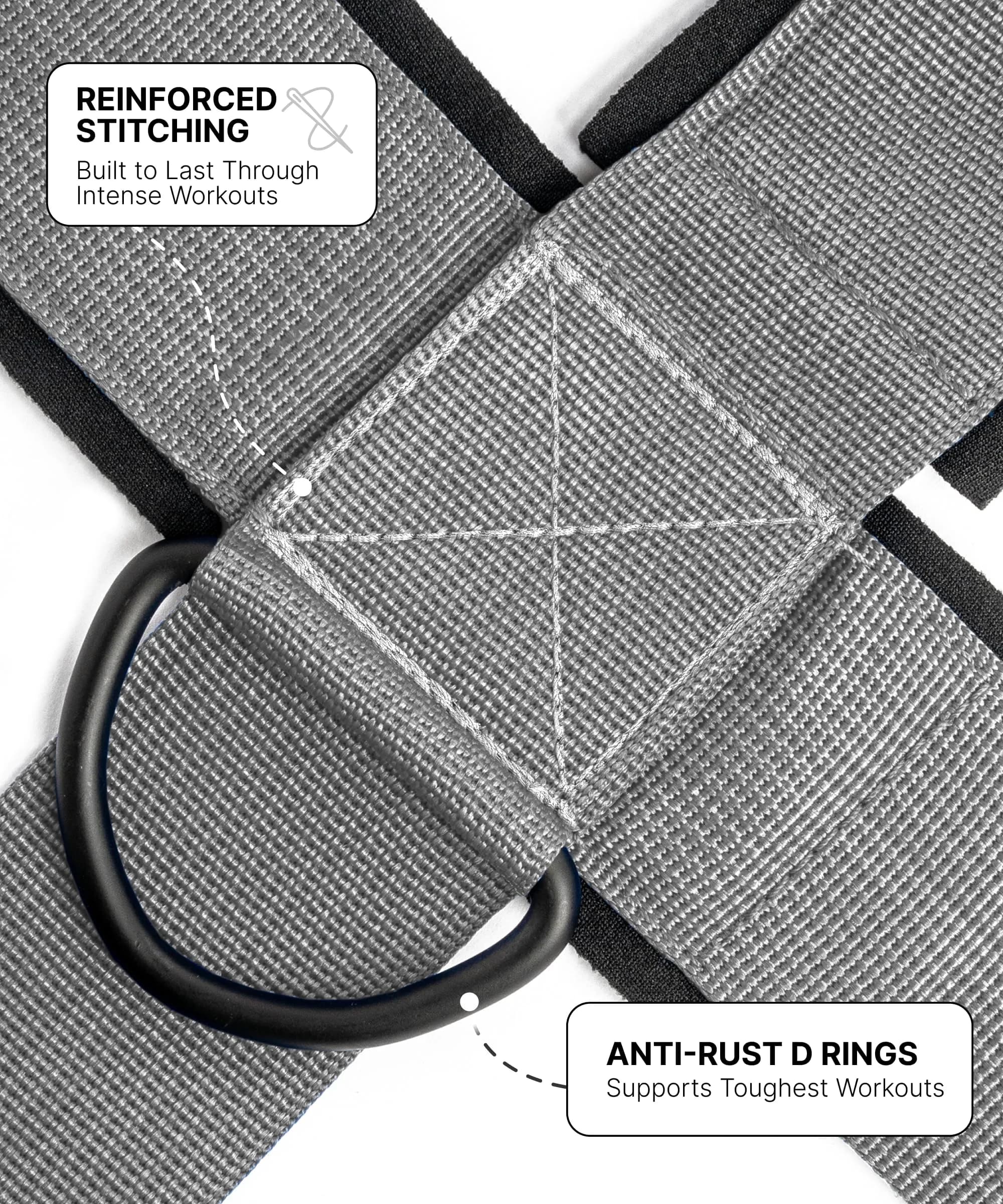 DMoose Fitness Neck Harness with 30" Steel Chain | Neck Exerciser, Trainer & Strengthener for Weight Lifting (Grey, 1.14 lb) - view 4