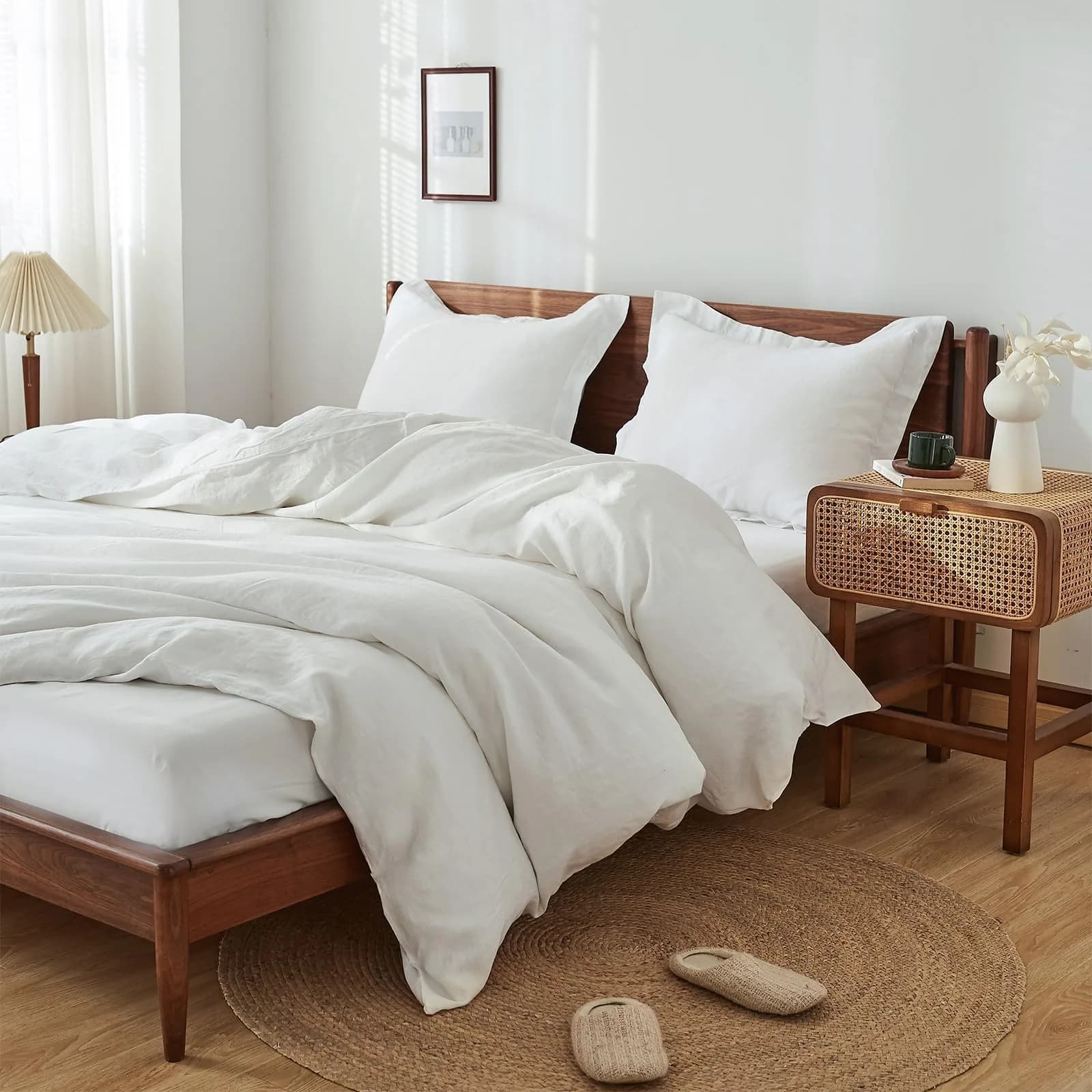 King Linens 100% Linen Pillow Shams 20'' x 36'' | Breathable & Soft, Pack of 2 thumbnail 7