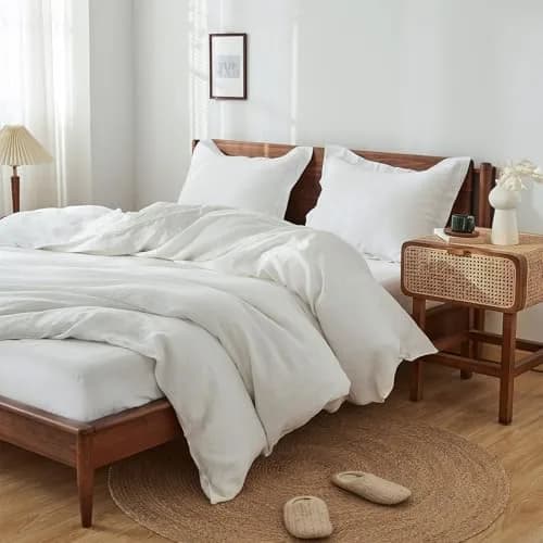 King Linens 100% Linen Pillow Shams 20'' x 36'' | Breathable & Soft, Pack of 2 thumbnail 7