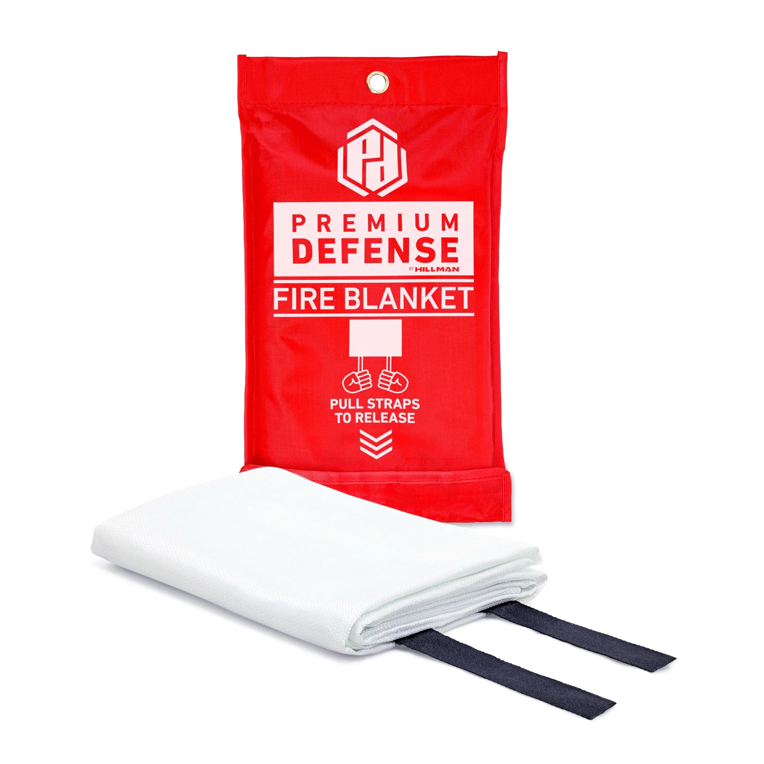 Premium Defense Fire Blanket 40” x 40” | 2 Pack, White, Fire-Resistant Fiberglass