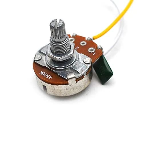 SAPHUE Guitar Wiring Harness Set Prewired 500K Big Pots 5 Way Switch with Black Knobs for Electric Guitar thumbnail 5