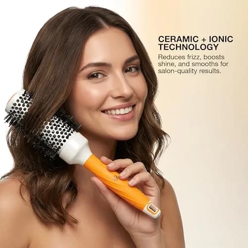 GK HAIR Global Keratin Large Thermal Round Brush 53mm | Anti-Static Frizz Control for Styling thumbnail 7