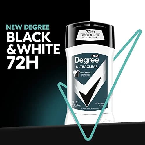 Degree Men UltraClear Black + White Antiperspirant Deodorant 4 Count 10.8 oz (2.7 oz Each) | 72-Hour Sweat & Odor Protection thumbnail 5