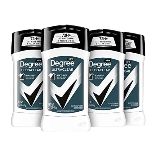 Degree Men UltraClear Black + White Antiperspirant Deodorant 4 Count 10.8 oz (2.7 oz Each) | 72-Hour Sweat & Odor Protection thumbnail 1