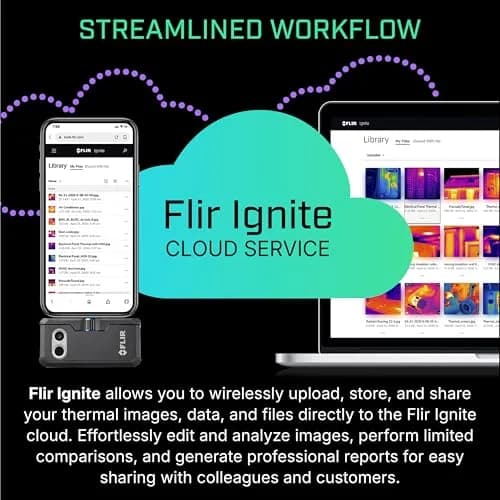 FLIR ONE Pro Thermal Imaging Camera for iPhone 14 and Older w/Lightning Port | 480x360 Super Resolution (160x120 Native IR) thumbnail 8