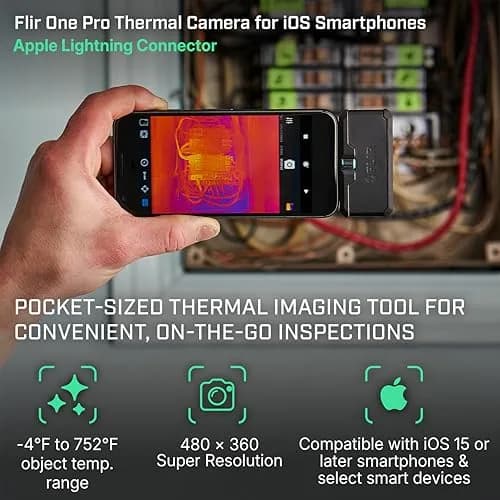 FLIR ONE Pro Thermal Camera for iPhone Lightning Port - 480x360 Super Resolution - view 2