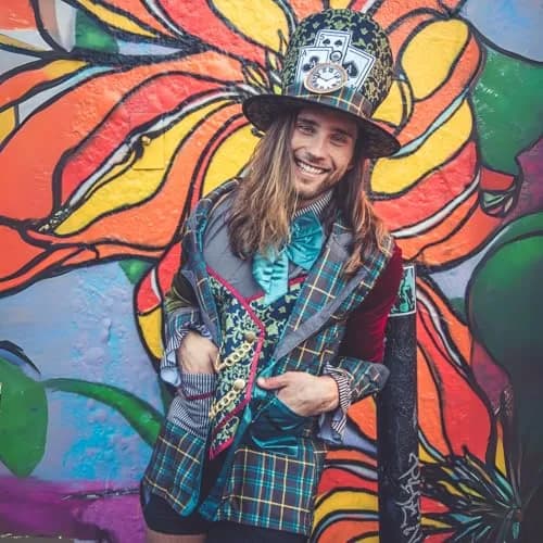 Leg Avenue Men's Costume, Multi, Medium | Mad Hatter Wonderland Look for Halloween thumbnail 4