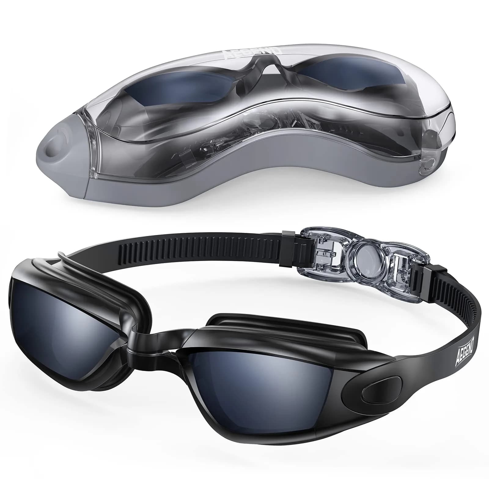 Aegend Swim Goggles, No Leaking Full Protection Adult Youth - Clear Lens - main product image
