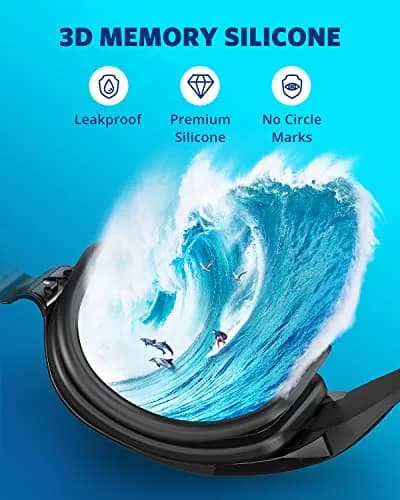 Aegend Swim Goggles, No Leaking Full Protection Adult Youth - Clear Lens thumbnail 4