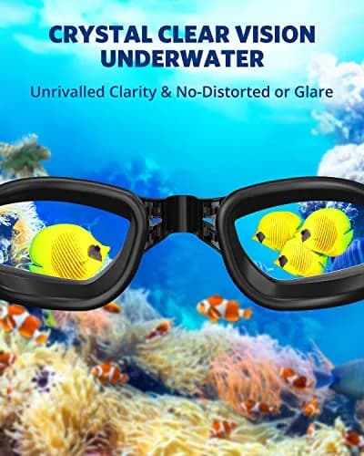 Aegend Swim Goggles, No Leaking Full Protection Adult Youth - Clear Lens thumbnail 5