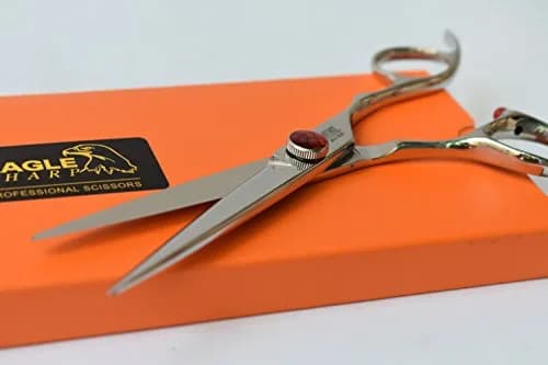 EAGLE SHARP Professional Hair Cutting Shears 5.5 Inch | Convex Edge Japanese 440C Stainless Steel thumbnail 4