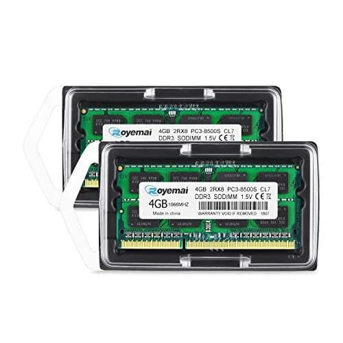 D DUOMEIQI 8GB (2x4GB) DDR3 1066MHz SODIMM RAM Kit | Compatible with Select MacBook, iMac, Mac Mini Models thumbnail 6