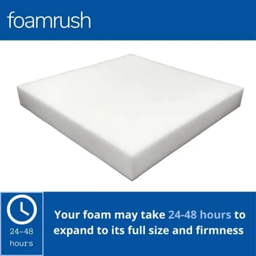 FoamRush 3" x 25" x 25" Upholstery Foam High Density Firm Support | Durable Cushion for Seating thumbnail 2