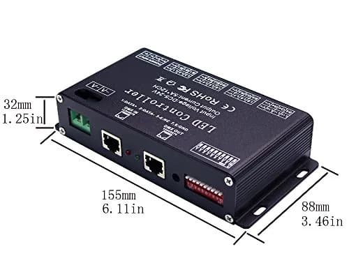 AMKI DMX 512 LED Decoder Controller for RGB Tape Strip Light Dimmer Driver (12 Channel) thumbnail 5