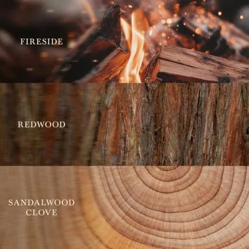 WoodWick Warm Woods Trilogy Tri-Scented Candle, Crackling Wick, 16oz | Multi-Scents with Crackle & Large Wax Pool thumbnail 3