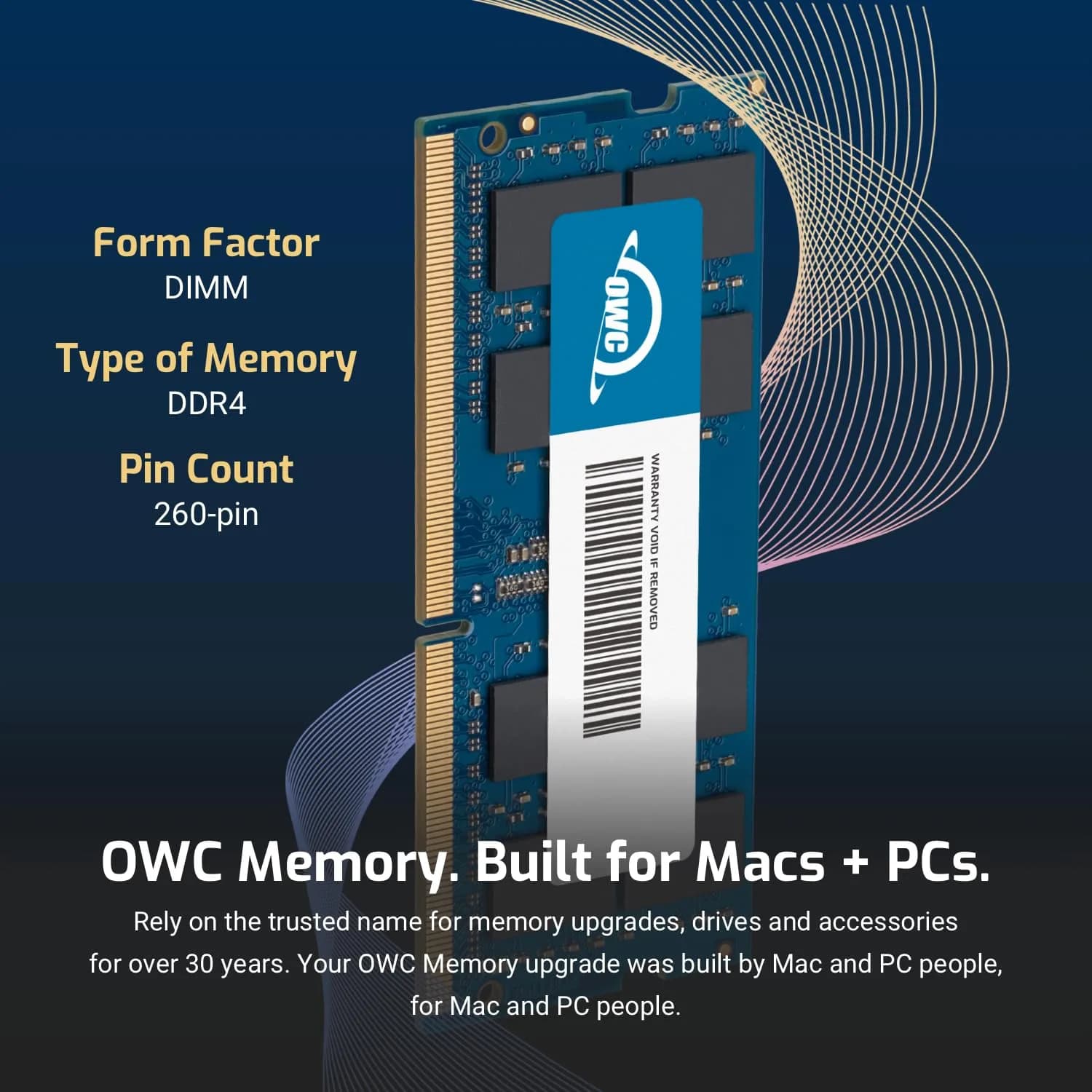 OWC 16GB DDR4 PC4-19200 2400MHz SO-DIMM RAM | Boost Mac Performance - view 3