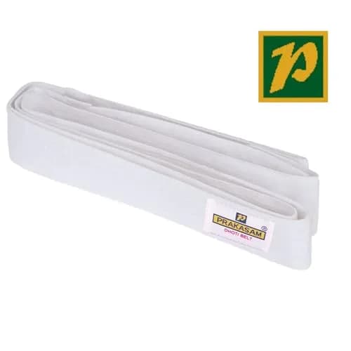 PRAKASAM COTTON Men's Welcro Dhoti Belt Medium White | Traditional Cotton Belt for Men thumbnail 3