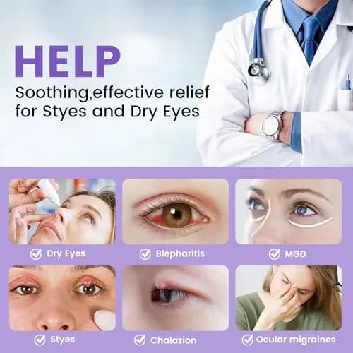 Aroma Season Heated Eye Mask | Warm Compress for Dry Eyes & Migraine Relief, Graphene Heating, Lavender Pack, Black thumbnail 2