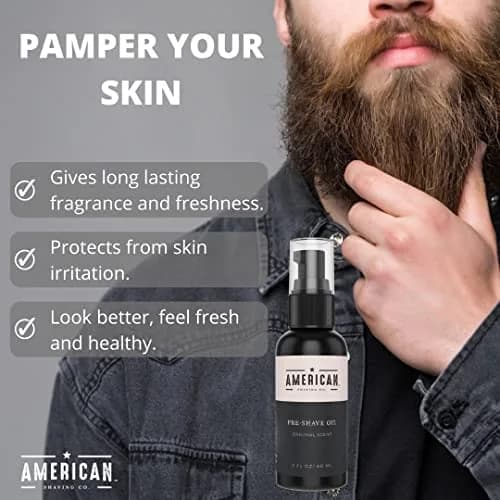 American Shaving Co. Pre-Shave Oil 2 Oz | Natural Blend for Men’s Skin, Protects Razor Burn, Effortless & Smooth Shave thumbnail 5