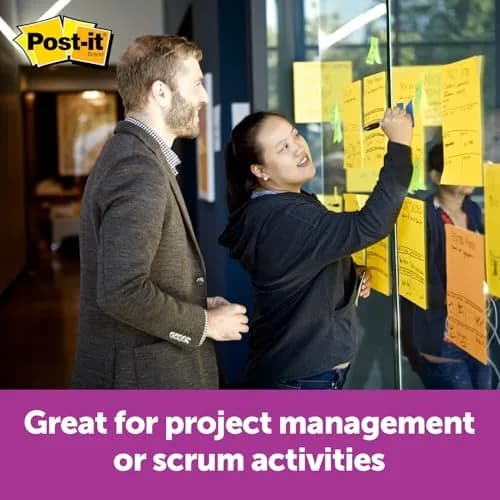 Post-it Super Sticky Big Notes 11 x 11 in. (28 x 28 cm) Yellow | Vision Board & Brainstorming Tool thumbnail 3