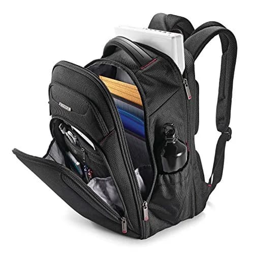 Samsonite Xenon 3.0 Checkpoint Friendly Backpack, Black, Large | Business Travel & Electronics Organizer thumbnail 3