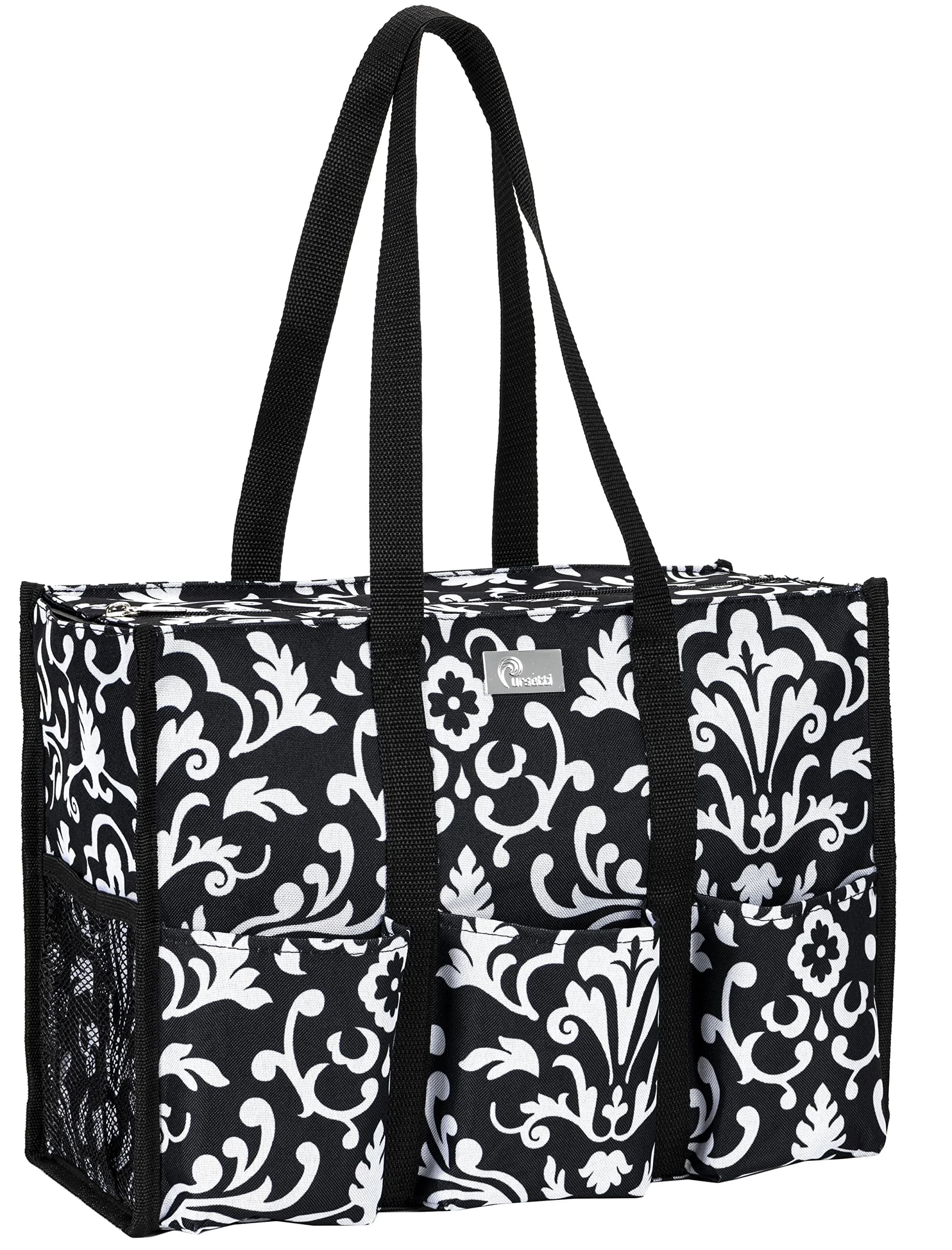 Pursetti Teacher Tote Large | Paisley Large Utility Bag for Women & Moms — Paisley