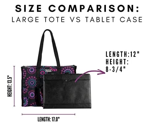 Pursetti Teacher Tote Large | Paisley Large Utility Bag for Women & Moms thumbnail 7