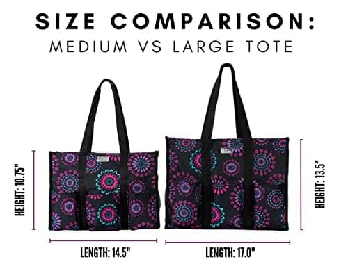 Pursetti Teacher Tote Large | Paisley Large Utility Bag for Women & Moms thumbnail 8