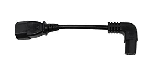 Cerrxian IEC 320 C14 16cm 90° C13 Female to C14 Male Power Extension Cord thumbnail 3