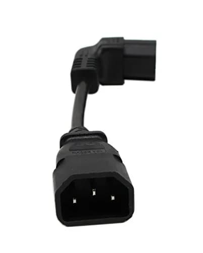 Cerrxian IEC 320 C14 16cm 90° C13 Female to C14 Male Power Extension Cord thumbnail 4