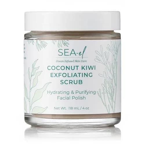 Sea-El Coconut Kiwi Exfoliating Face Scrub 4 Oz | Hydrating, Calming & Purifying thumbnail 1