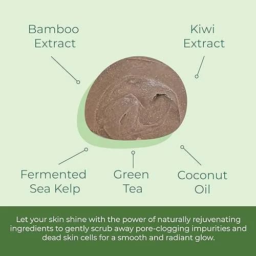 Sea-El Coconut Kiwi Exfoliating Face Scrub 4 Oz | Hydrating, Calming & Purifying thumbnail 4