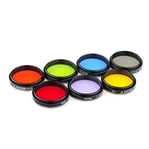 SVBONY Telescope Filters 1.25" Moon, CPL, Five Color Filter Kit(7PCS) | Multi-Coated Optical Glass for Astronomy thumbnail 9