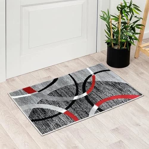 Persian Rug Co. Modern Geometric Area Rug Gray 2x3 | Elegant & Durable thumbnail 1