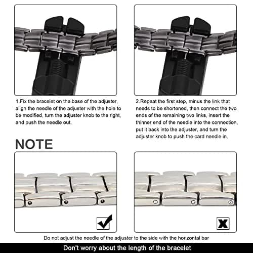 JEROOT Magnetic Bracelet for Men, Pure Titanium Double Row 3500 Gauss Magnets | 22cm (8.6 inches) Adjustable thumbnail 5