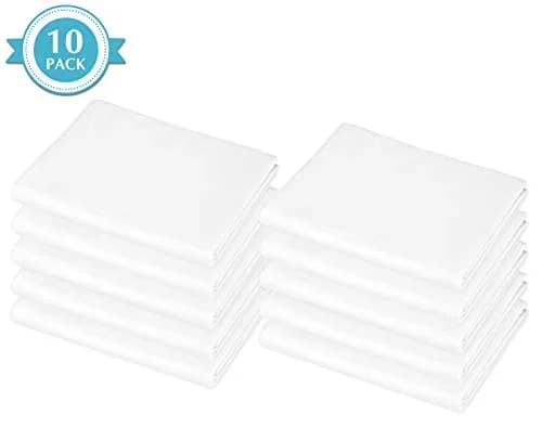American Baby Company White 10 Piece Fitted Cot Sheet | Standard Size 51" x 23" (130cm x 58cm) thumbnail 2