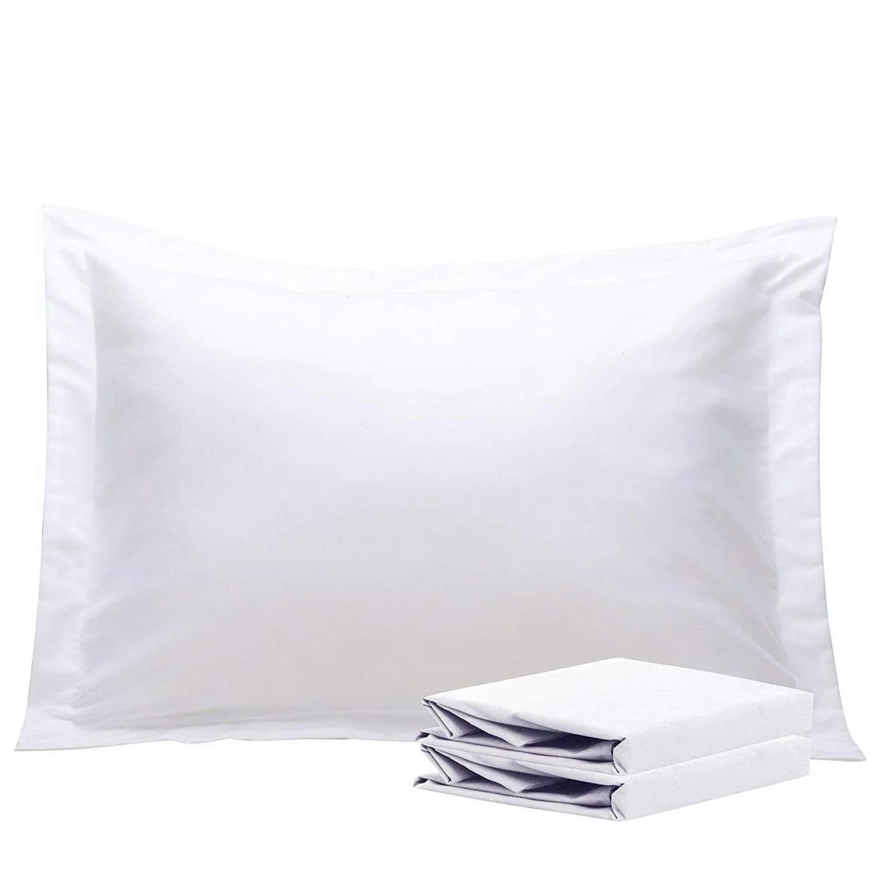 NTBAY Pillow Shams Set of 2 | Microfiber, White, 20 x 26 Inches