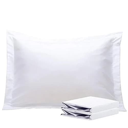 NTBAY Pillow Shams Set of 2 | Microfiber, White, 20 x 26 Inches thumbnail 1