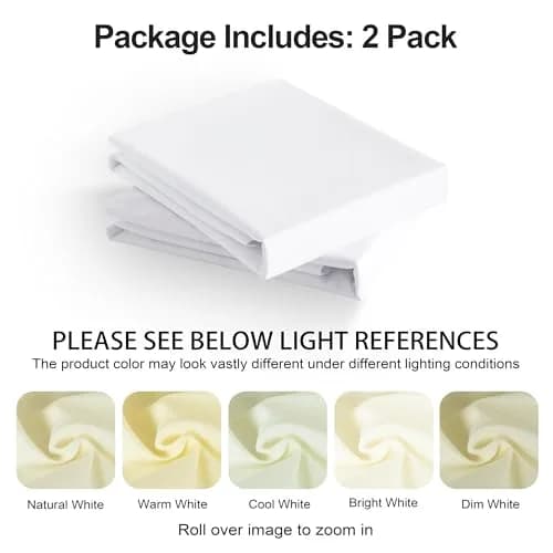 NTBAY Pillow Shams Set of 2 | Microfiber, White, 20 x 26 Inches thumbnail 5